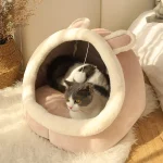 Deep Sleep Cat Bed Cartoon Pet Bed Foldable Removable Washable - Image 2